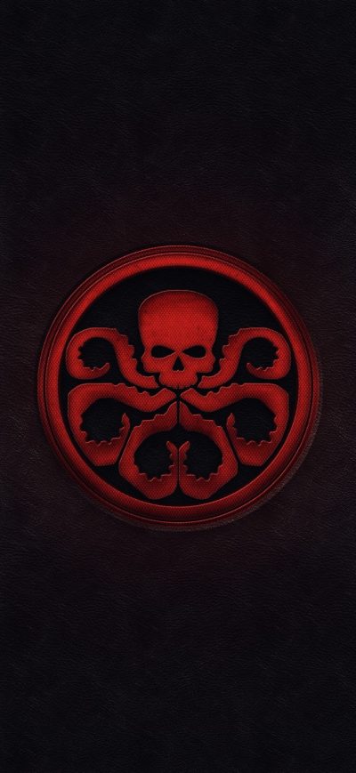 Fond d'écran iPhone Captain America Hydra Minimalism