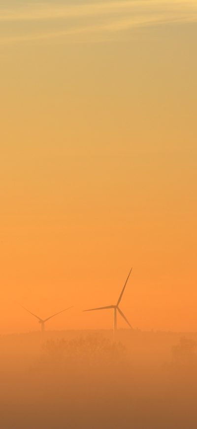 Fond d'écran iPhone Windfarm 5k