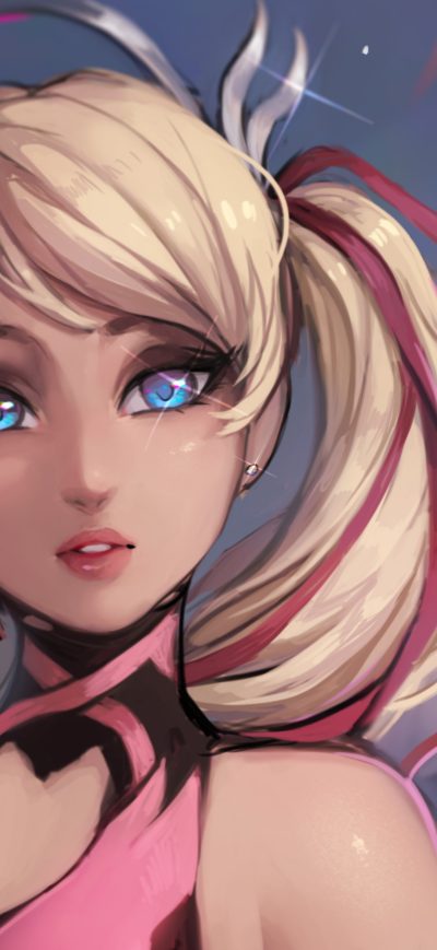 Fond d'écran iPhone Pink Mercy Overwatch Artwork