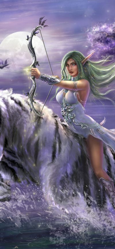 Fond d'écran iPhone Tyrande Whisperwind World Of Warcraft 5k