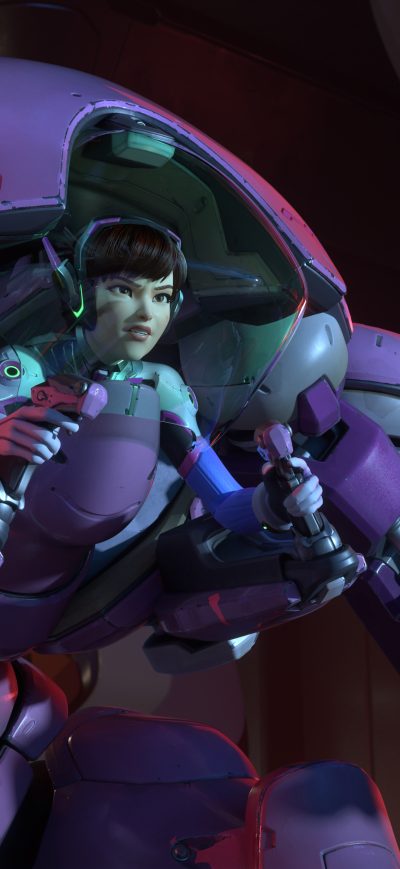 Fond d'écran iPhone Overwatch Dva With Meka 5k