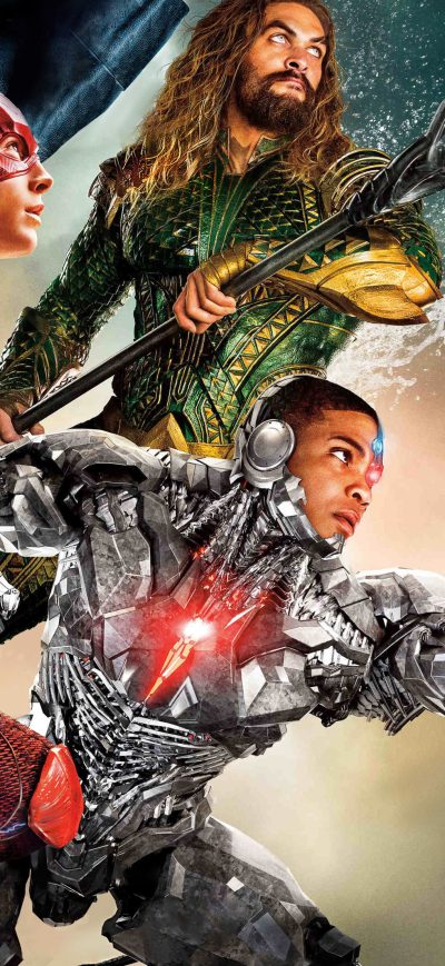 Fond d'écran iPhone Flash Cyborg Aquaman Justice League 4k