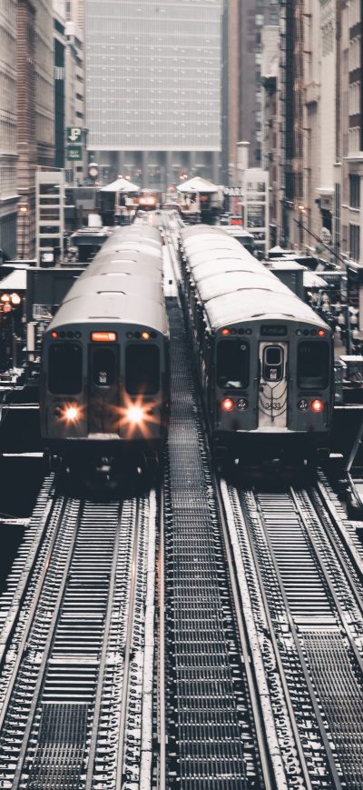 Fond d'écran iPhone Train At Subway Station 5k