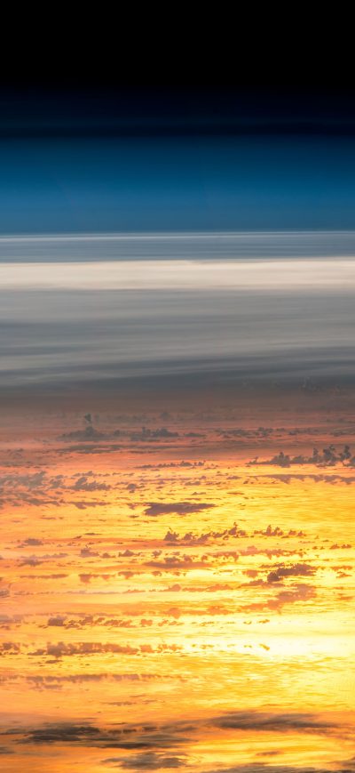 Fond d'écran iPhone Sunset From The International Space Station