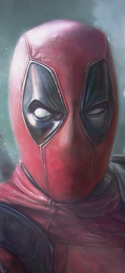 Fond d'écran iPhone Deadpool Pointing Gun Artwork