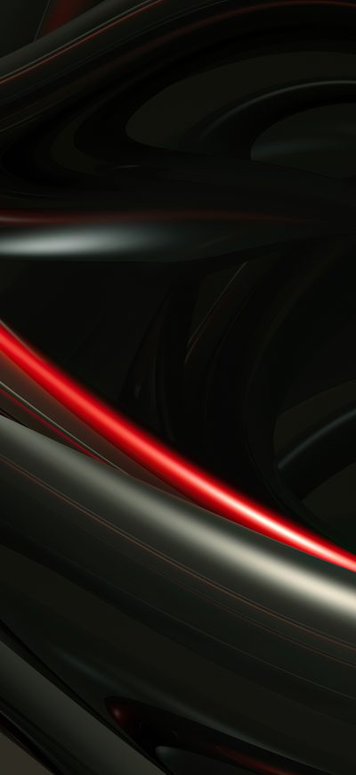 Fond d'écran iPhone Render Shapes Abstract Red 4k