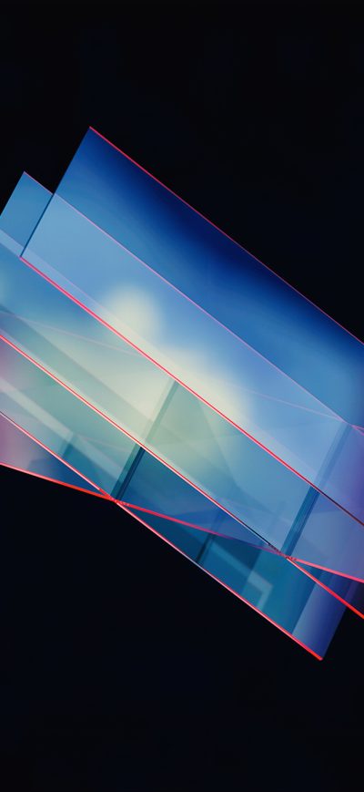 Fond d'écran iPhone Glass Shapes Abstract