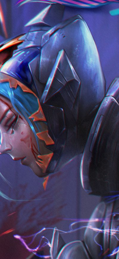 Fond d'écran iPhone Akali Injured League Of Legends 4k