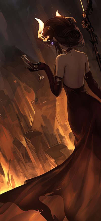 Fond d'écran iPhone Hell Girl 4k