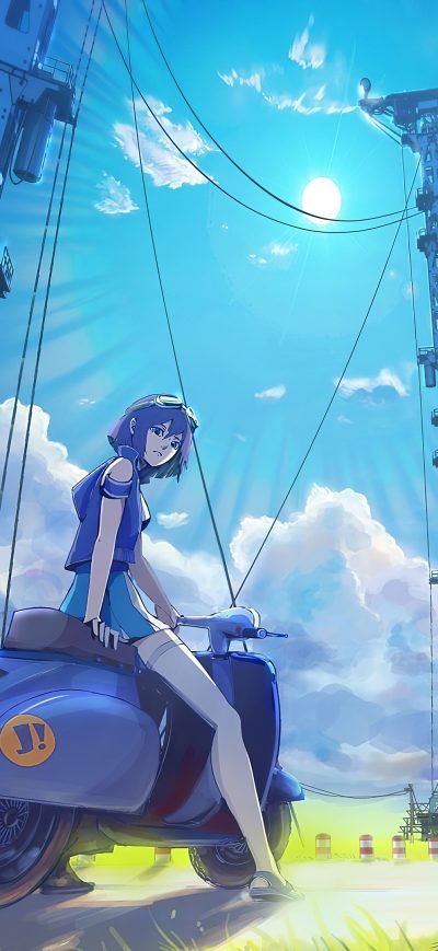 Fond d'écran iPhone Anime Scooter Girls 4k