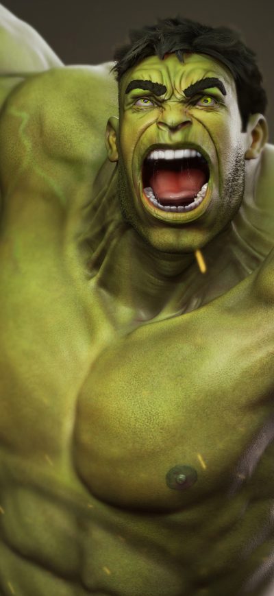 Fond d'écran iPhone Hulk Digital Art 4k
