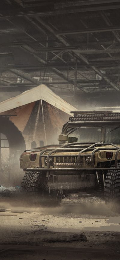 Fond d'écran iPhone Hummer Digital Art Scifi