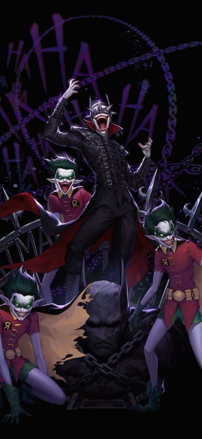 Fond d'écran iPhone Batman Who Laugh 5k