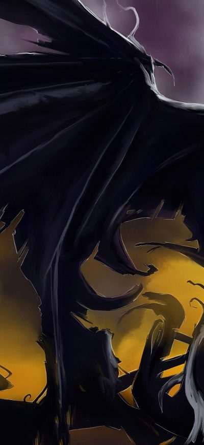 Fond d'écran The Bat Man 4k sur iPhone