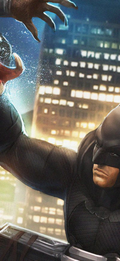 Fond d'écran iPhone Predator Vs Batman 4k