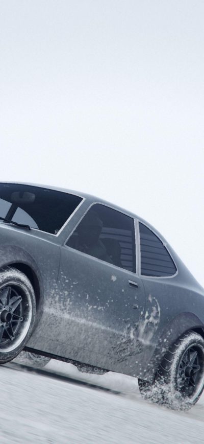 Fond d'écran iPhone Car In Snow Gta 5 4k