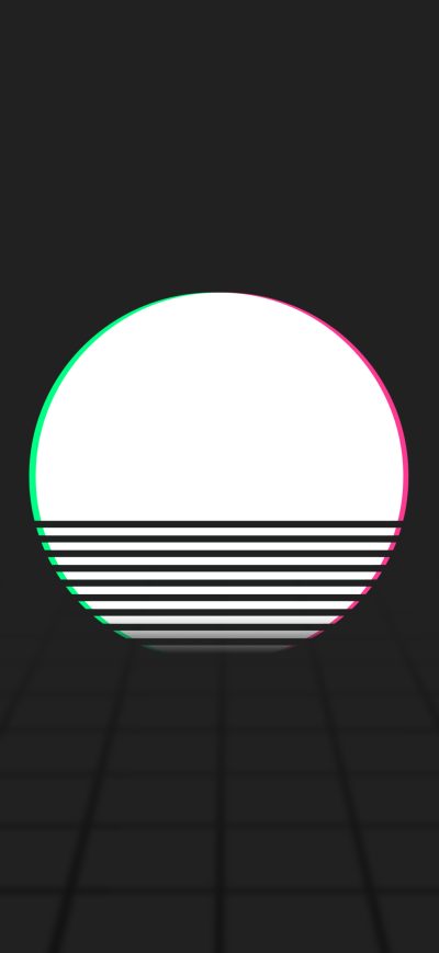Fond d'écran iPhone Retrowave Abstract