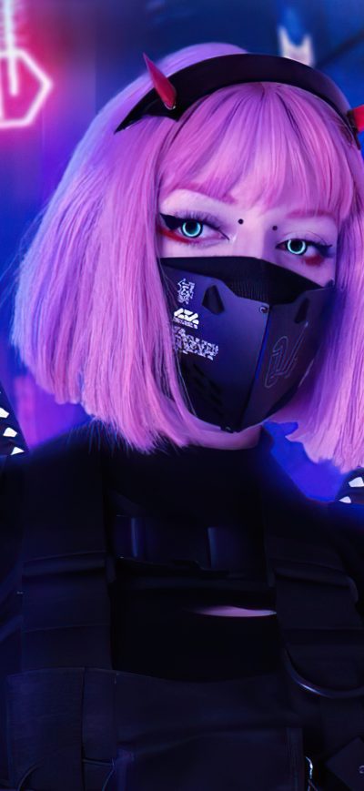Fond d'écran iPhone Cyber Genetic Girl 4k