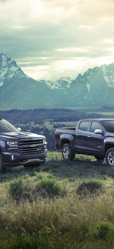 Fond d'écran iPhone Chevrolet Silverado And Chevrolet Colorado Z71