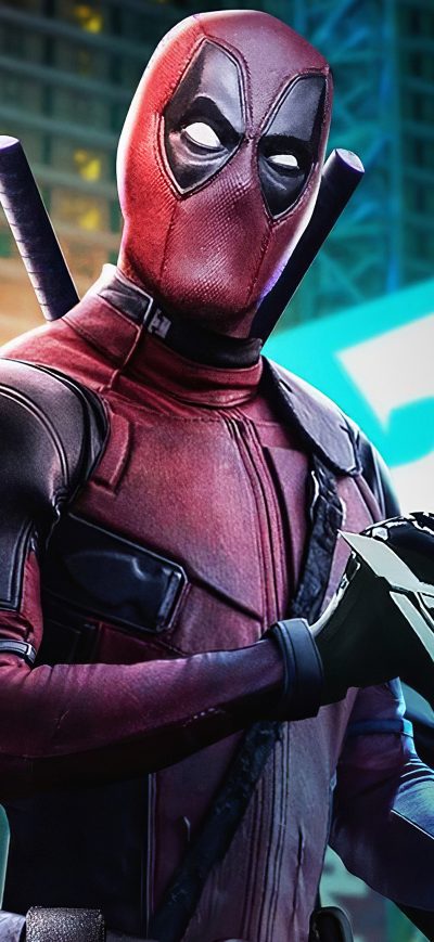 Fond d'écran iPhone Deadpool In City 4k