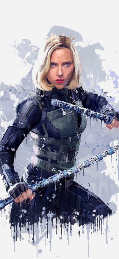 Fond d'écran iPhone Black Widow In Avengers Infinity War 2018 4k Artwork