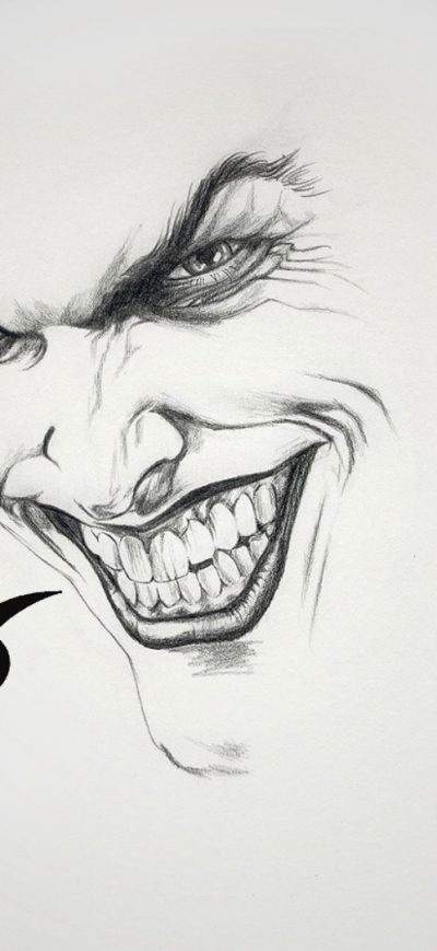 Fond d'écran Joker Art sur iPhone