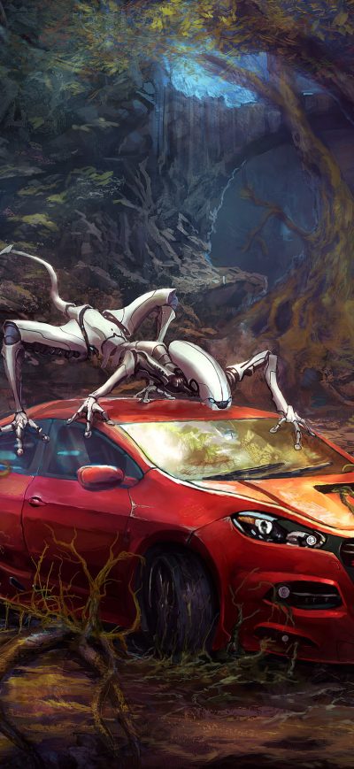Fond d'écran Robo Invasion sur iPhone