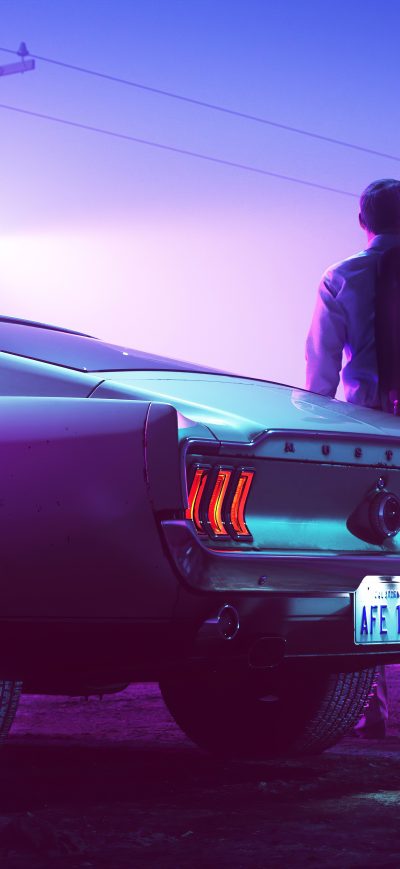 Fond d'écran iPhone 1968 Ford Mustang GT Fastback 5k