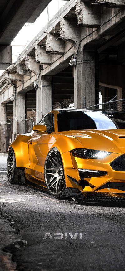 Fond d'écran iPhone Ford Mustang Widebody Cgi 5k