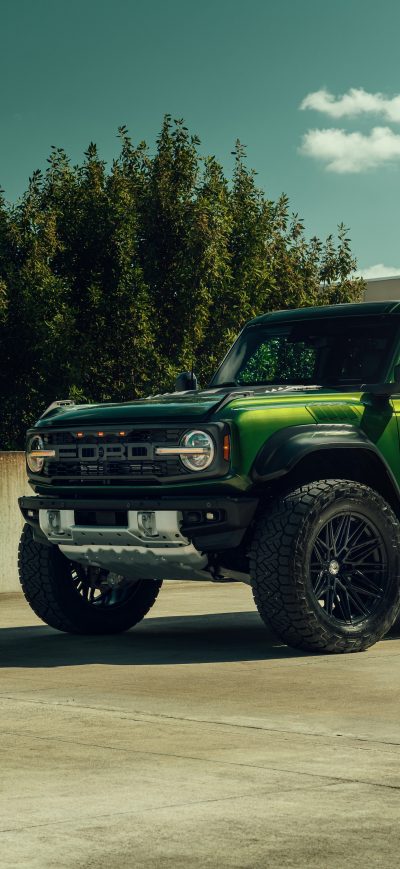 Fond d'écran iPhone Raptor Vossen Green Bronco