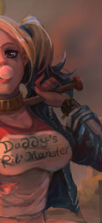 Fond d'écran Art Harleyquinn sur iPhone