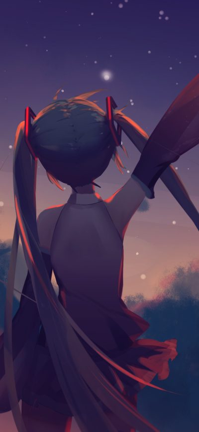 Fond d'écran iPhone Hatsune Miku Anime Vocaloid Girl
