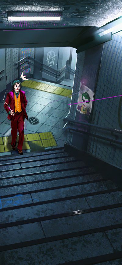 Fond d'écran iPhone Joker Stairs 4k