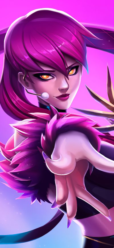 Fond d'écran Evelynn League Of Legends Art 4k sur iPhone