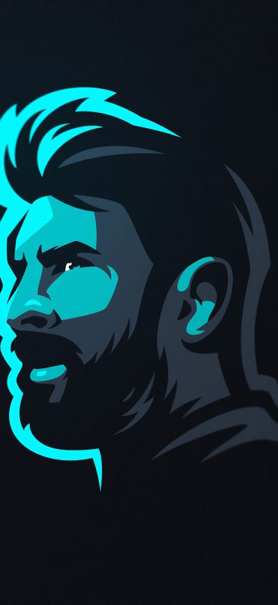 Fond d'écran iPhone Lionel Messi Art