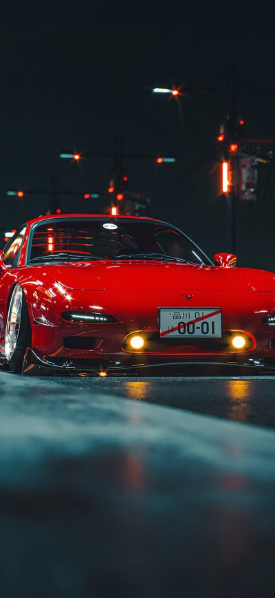 Fond d'écran iPhone Mazda Rx 7 Digital Art 4k