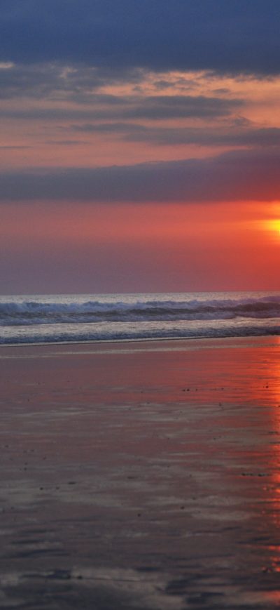 Fond d'écran iPhone Beach Sunset Morning 4k