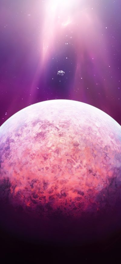 Fond d'écran iPhone Nebula Space Digital Art 4k