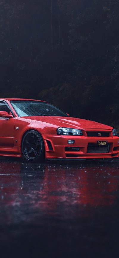 Fond d'écran iPhone Red Nissan GTR R34