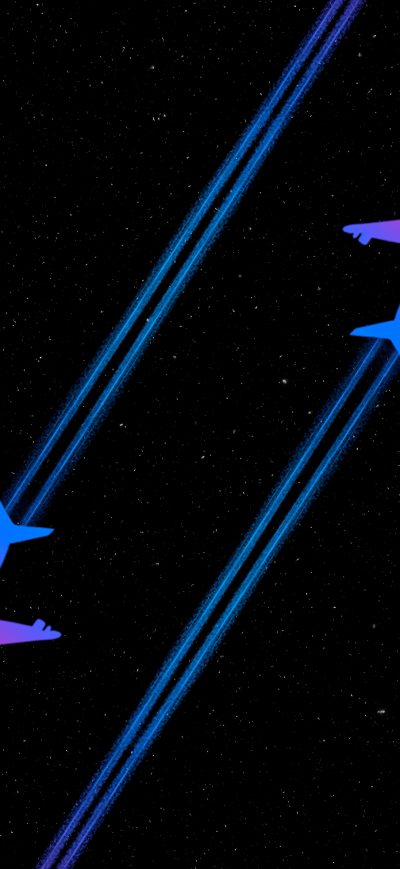Fond d'écran iPhone Planes Crossing Minimal 5k
