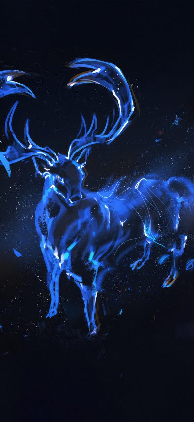 Fond d'écran iPhone Reindeer Cervo Cosmic
