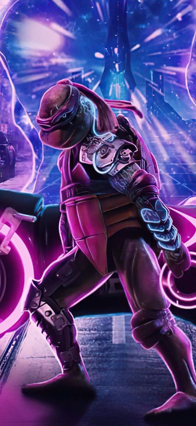 Fond d'écran iPhone Scifi Tmnt Tron Bike 4k
