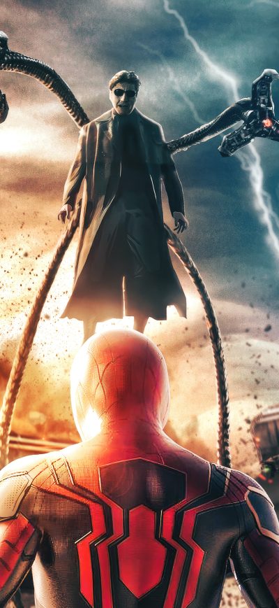 Fond d'écran iPhone Spiderman Vs Doctor Octopus Poster