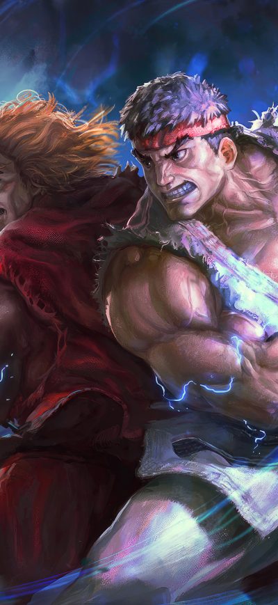 Fond d'écran iPhone Hadouken Street Fighter Fan Art