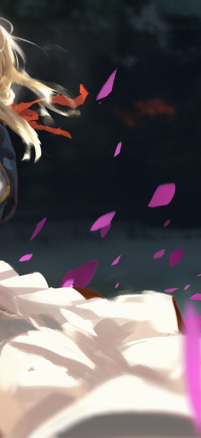 Fond d'écran iPhone Violet Evergarden Fanart 4k