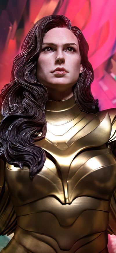 Fond d'écran iPhone Wonder Woman 1984 Golden Wings