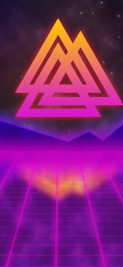 Fond d'écran iPhone Retrowave Viking