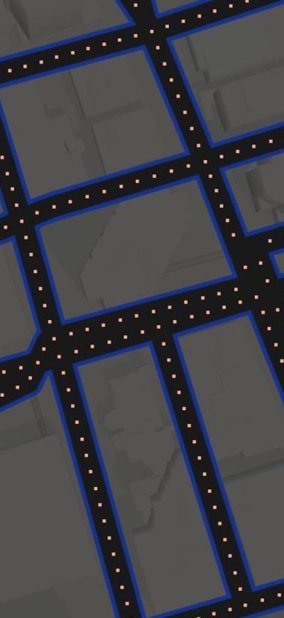 Fond d'écran iPhone Google Maps Pacman Art