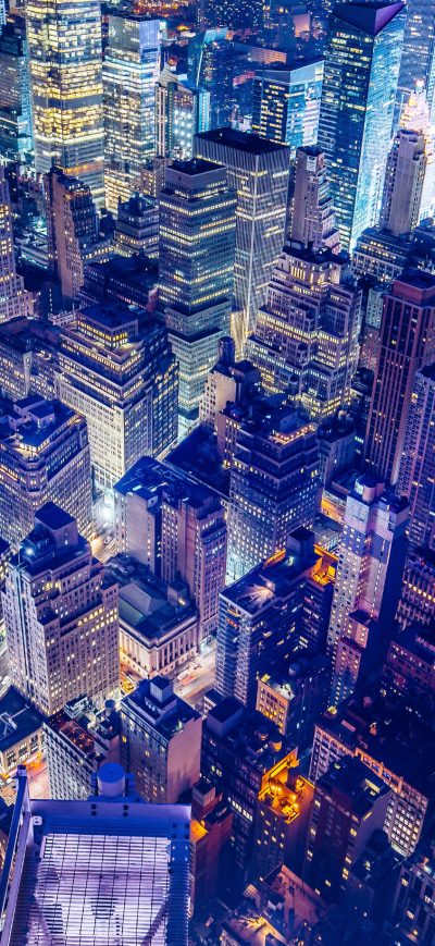 Fond d'écran iPhone Buildings Night Lights 5k