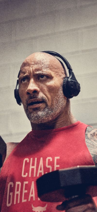 Fond d'écran iPhone Dwayne Johnson Workout 2019